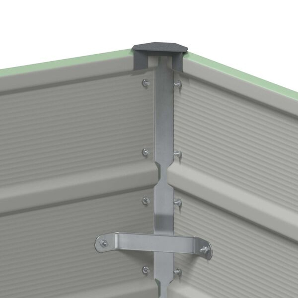 Modenza 100 x 45cm Garden Steel Planter In Green