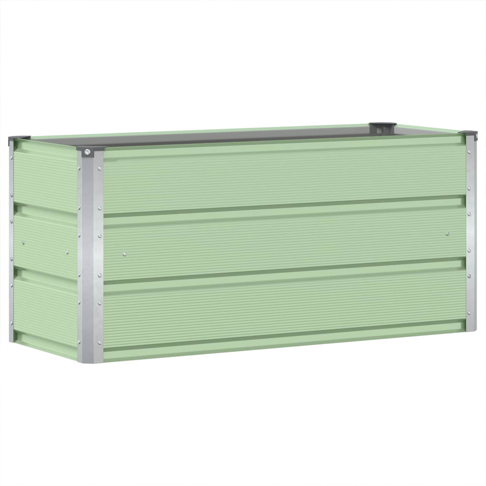 Modenza 100 x 45cm Garden Steel Planter In Green