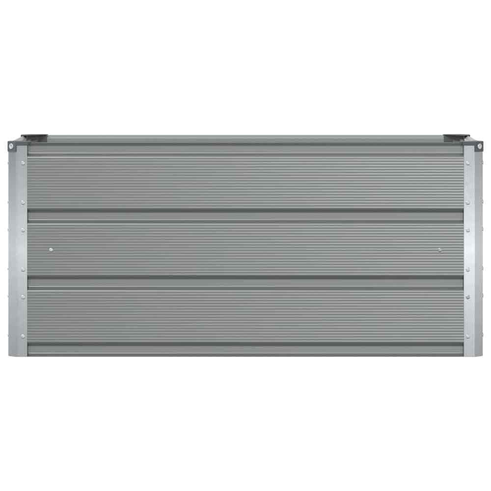 Modenza 100 x 45cm Garden Steel Planter In Light Grey