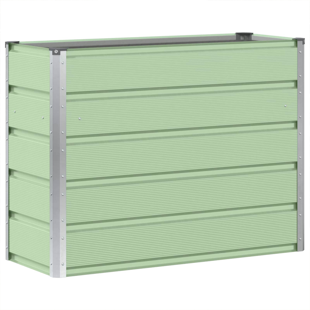 Modenza 100 x 75cm Garden Steel Planter In Green
