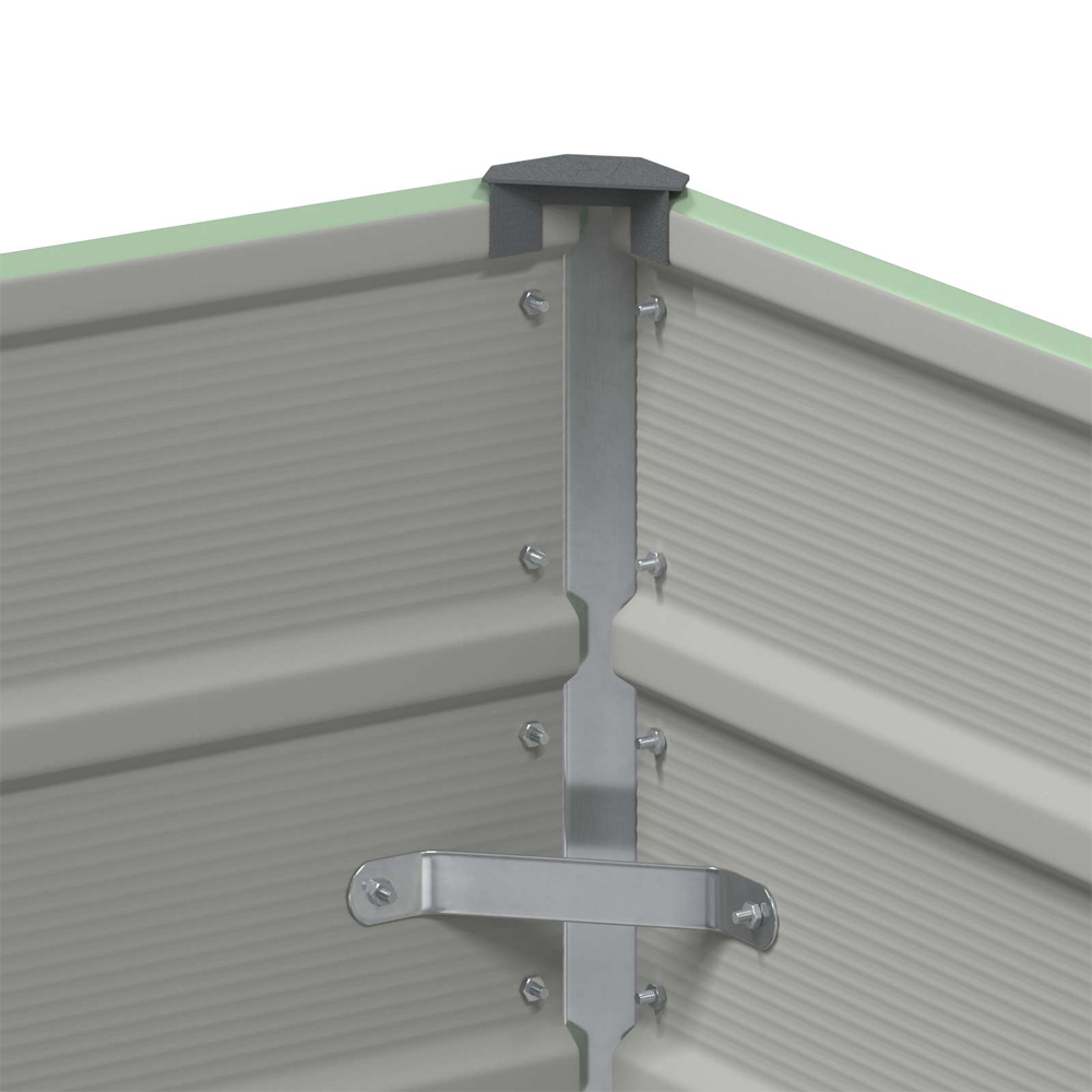 Modenza 100 x 75cm Garden Steel Planter In Green