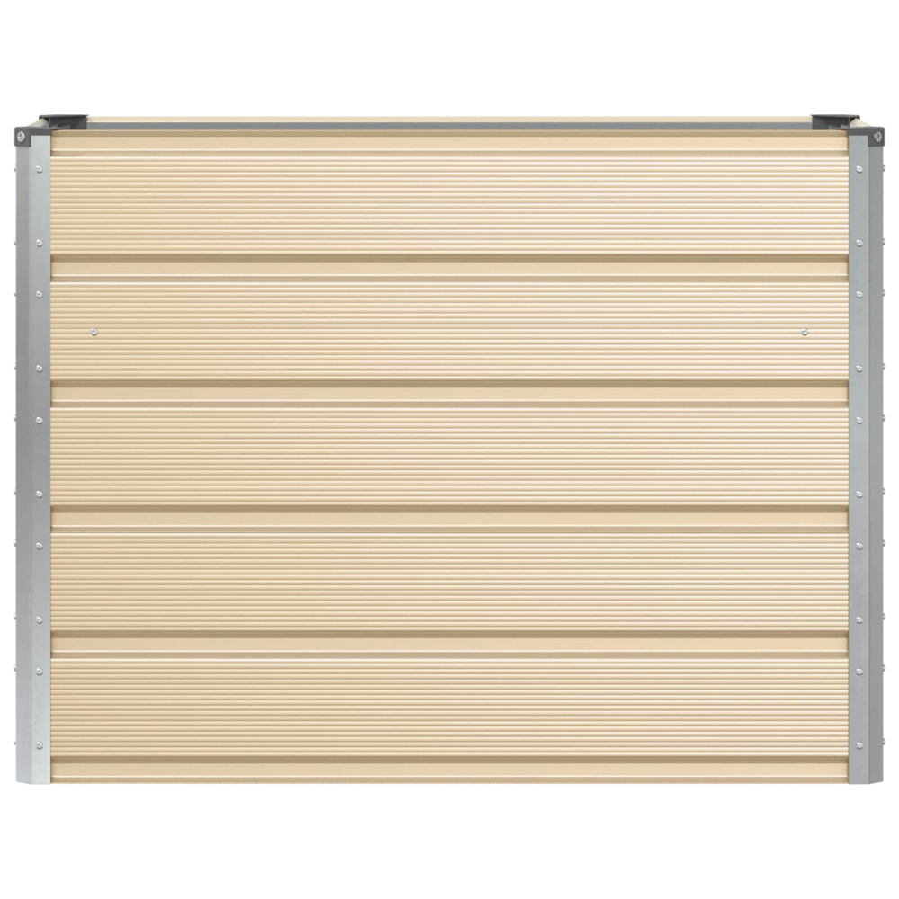 Modenza 100 x 75cm Garden Steel Planter In Ivory