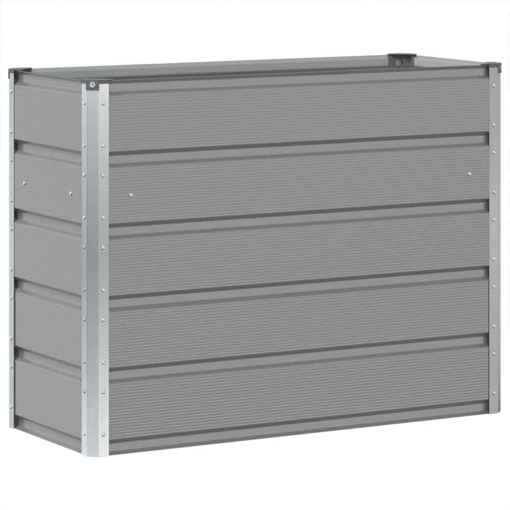 Modenza 100 x 75cm Garden Steel Planter In Light Grey