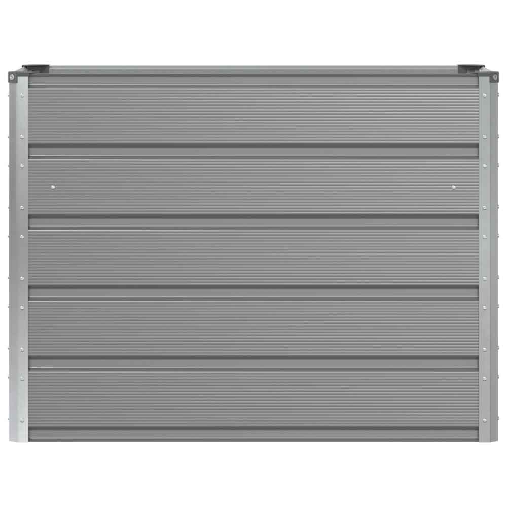 Modenza 100 x 75cm Garden Steel Planter In Light Grey