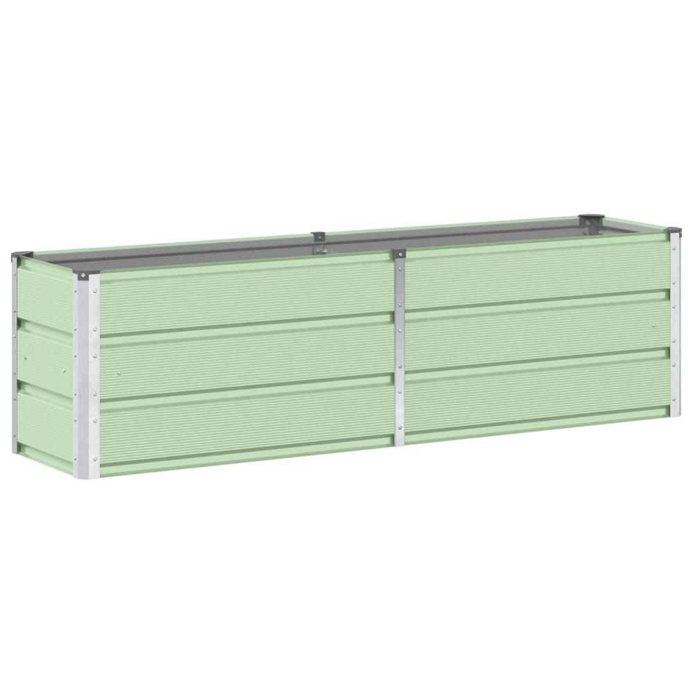 Modenza 160 x 45cm Garden Steel Planter In Green
