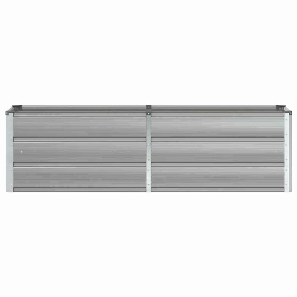Modenza 160 x 45cm Garden Steel Planter In Light Grey