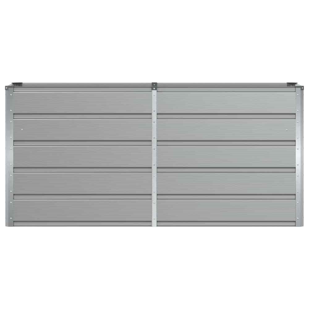 Modenza 160 x 75cm Garden Steel Planter In Light Grey