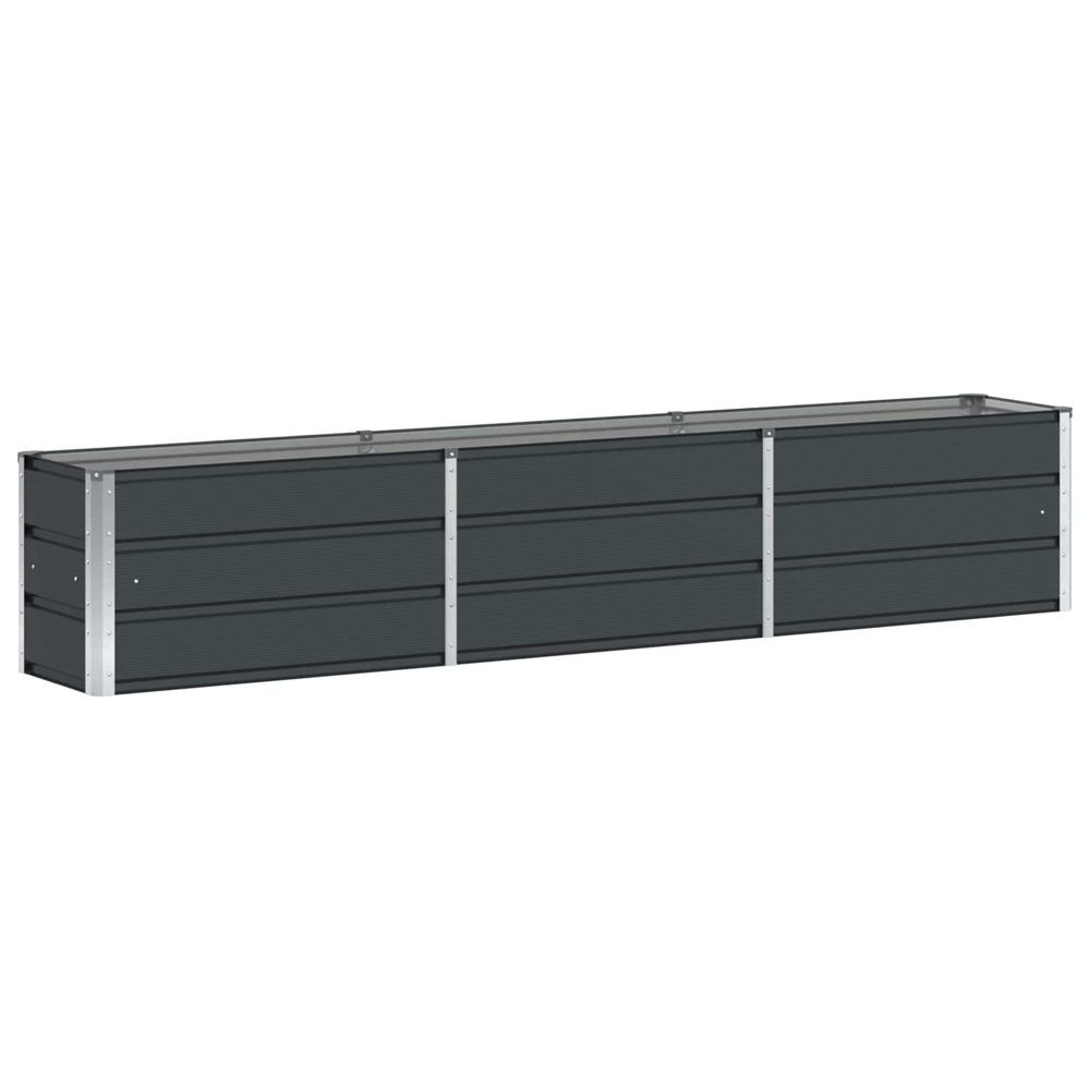 Modenza 240 x 45cm Garden Steel Planter In Anthracite