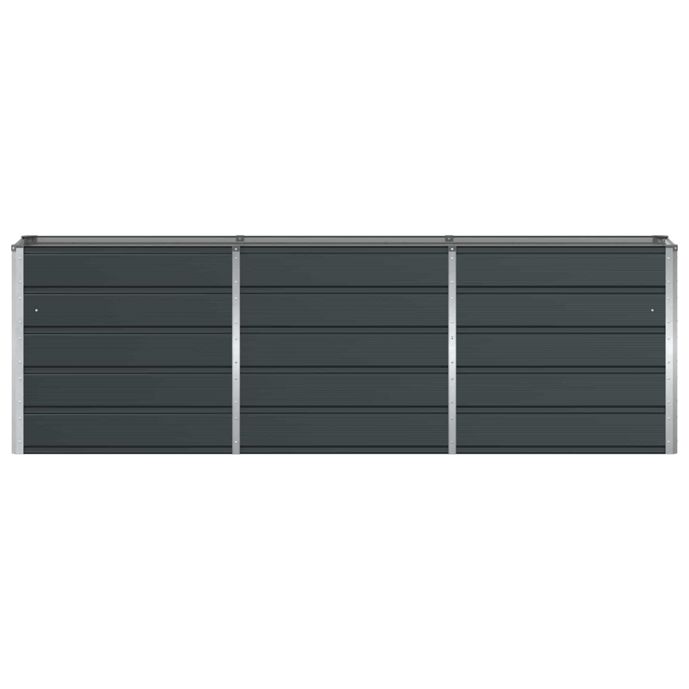 Modenza 240 x 75cm Garden Steel Planter In Anthracite