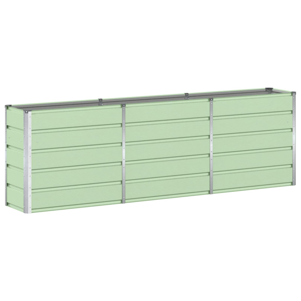 Modenza 240 x 75cm Garden Steel Planter In Green