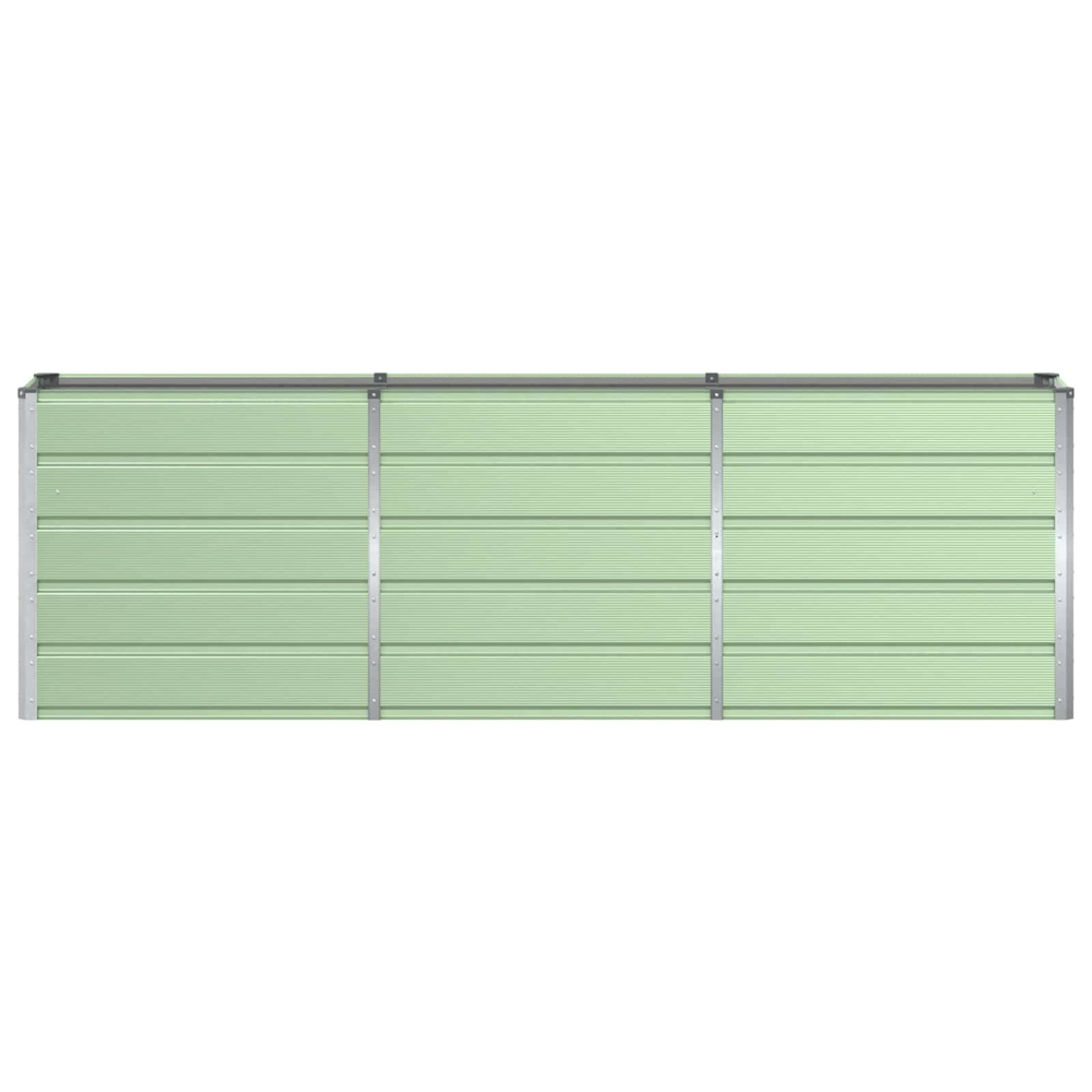 Modenza 240 x 75cm Garden Steel Planter In Green