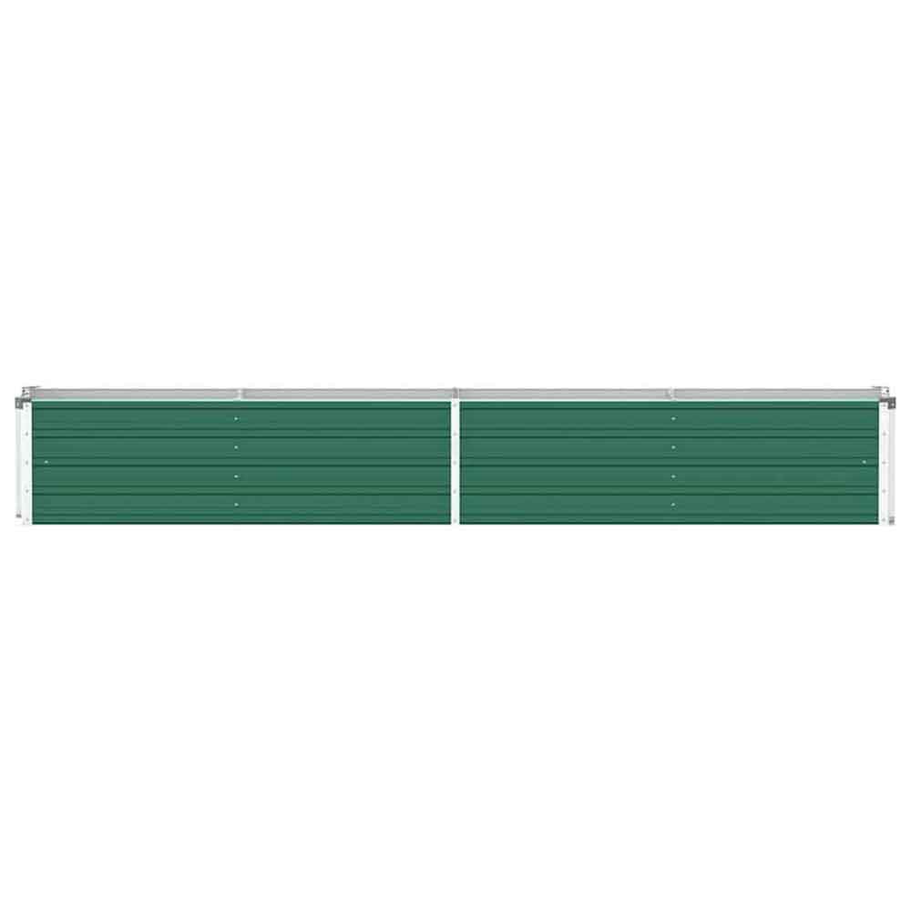 Modenza 320 x 40 x 45cm Garden Galvanised Steel Planter in Green