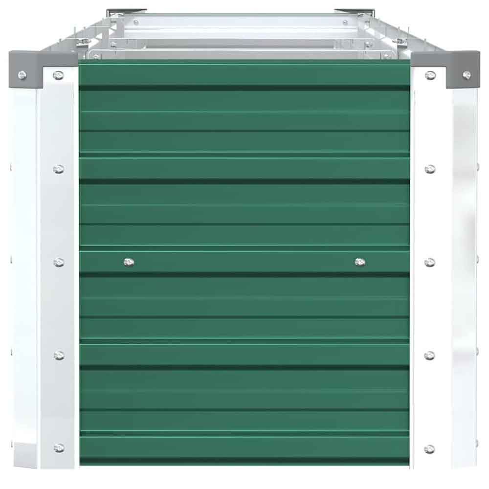 Modenza 320 x 40 x 45cm Garden Galvanised Steel Planter in Green