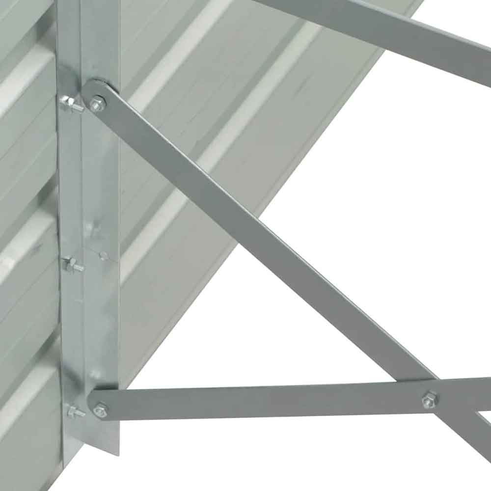 Modenza 320 x 40 x 45cm Garden Galvanised Steel Planter in Green
