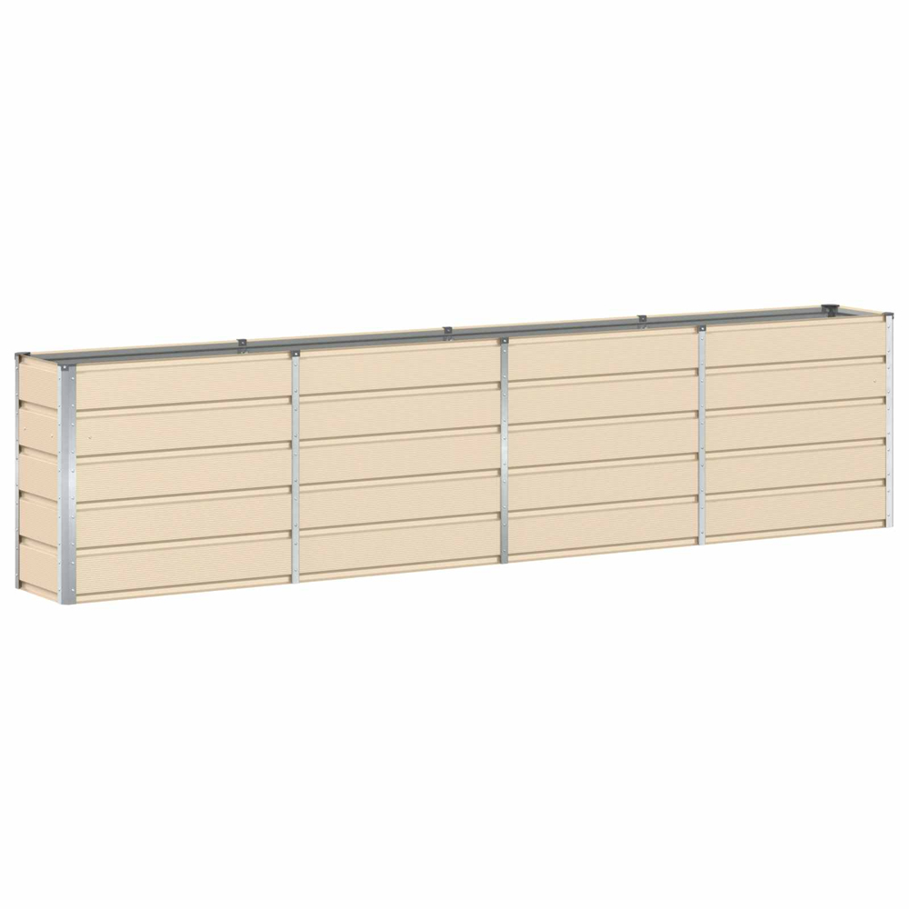 Modenza 320 x 75cm Garden Steel Planter In Ivory