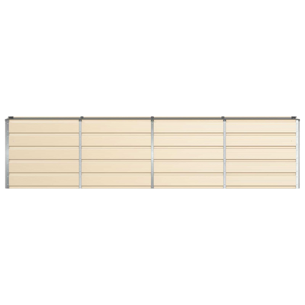 Modenza 320 x 75cm Garden Steel Planter In Ivory