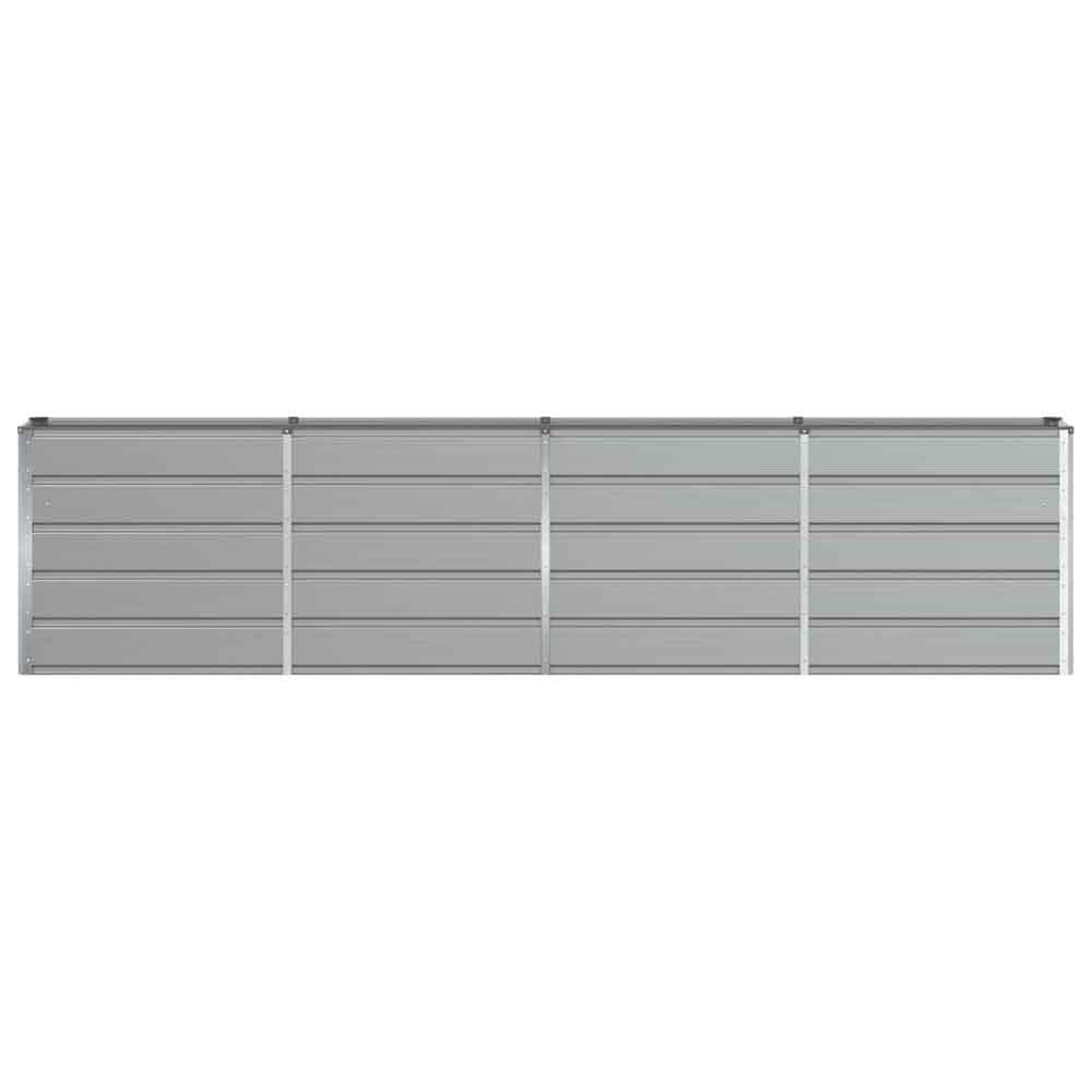 Modenza 320 x 75cm Garden Steel Planter In Light Grey