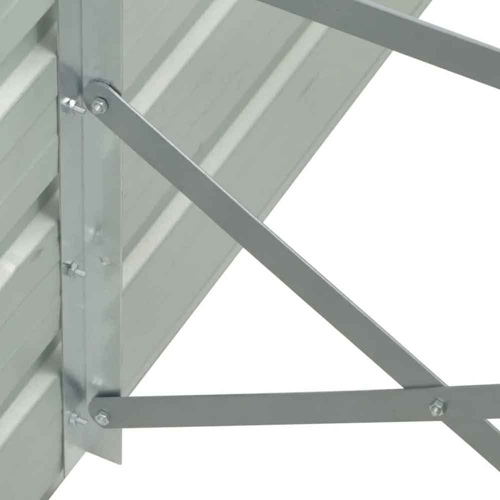 Modenza 400 x 80 x 45cm Garden Galvanised Steel Planter in Green