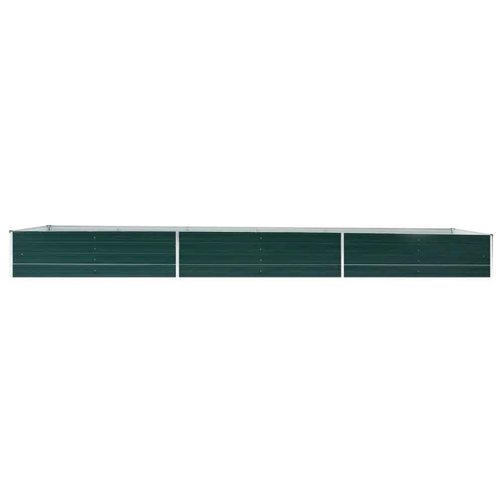 Modenza 480 x 80 x 45cm Garden Galvanised Steel Planter in Green