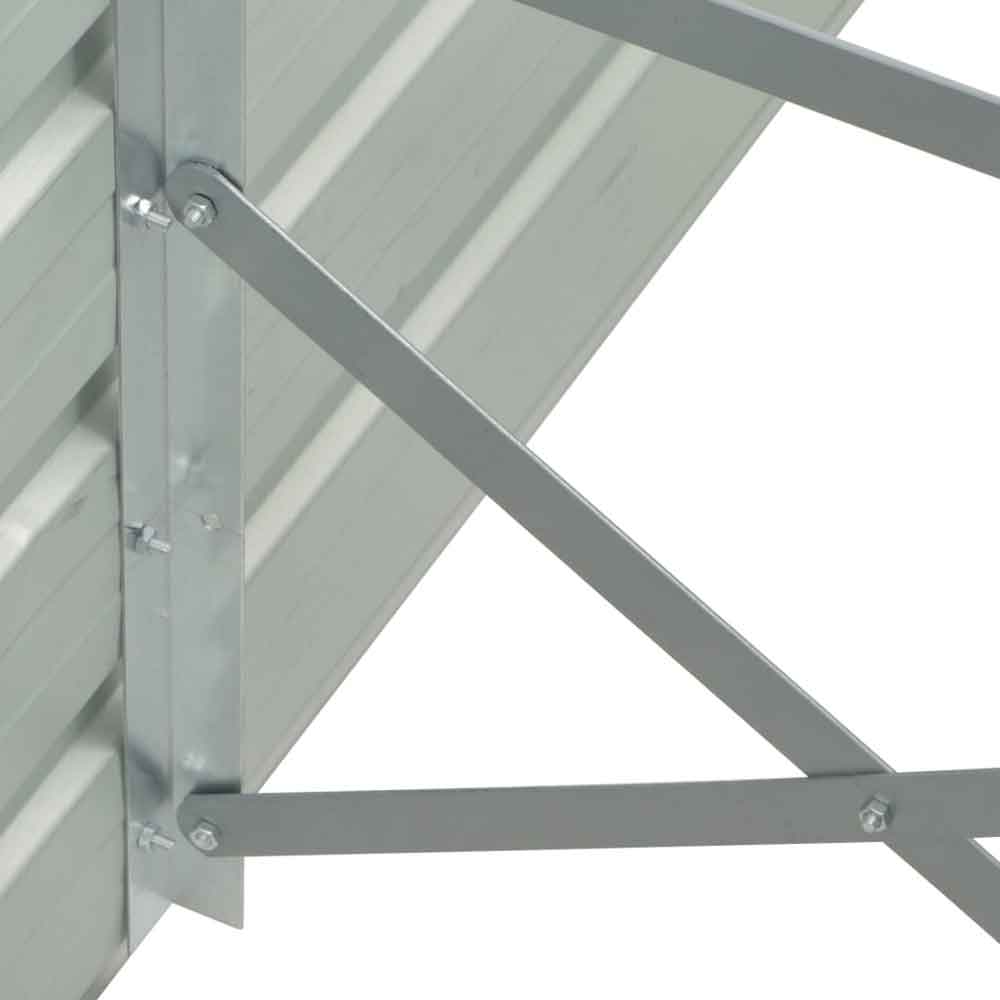 Modenza 480 x 80 x 45cm Garden Galvanised Steel Planter in Green