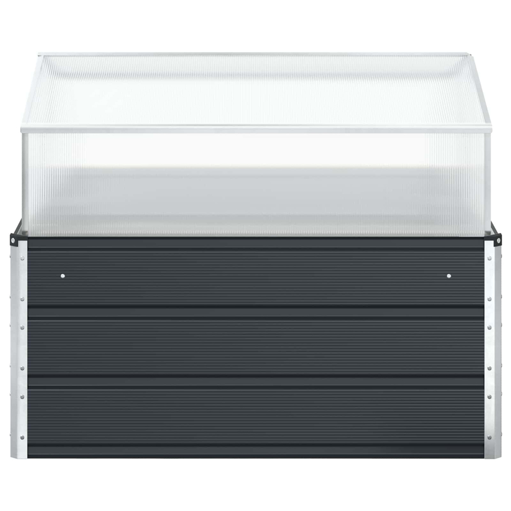 Modenza Garden Galvanised Steel Planter In Anthracite