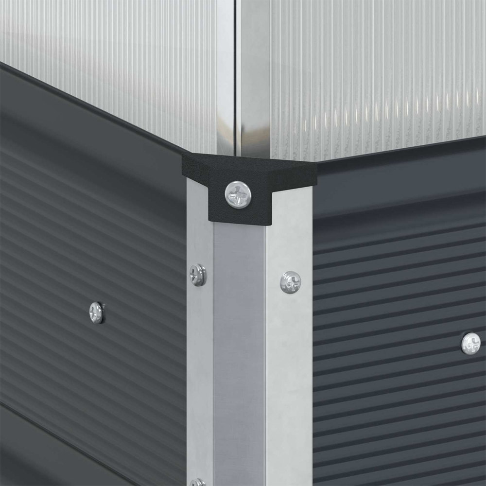 Modenza Garden Galvanised Steel Planter In Anthracite
