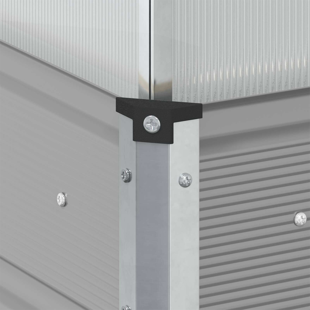 Modenza Garden Galvanised Steel Planter In Light Grey