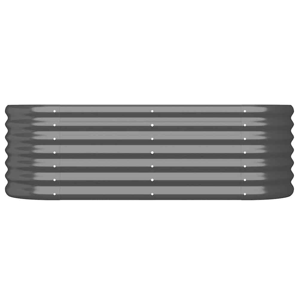 Modenza Oval 114 x 40 x 36cm Garden Galvanised Steel Planter in Anthracite