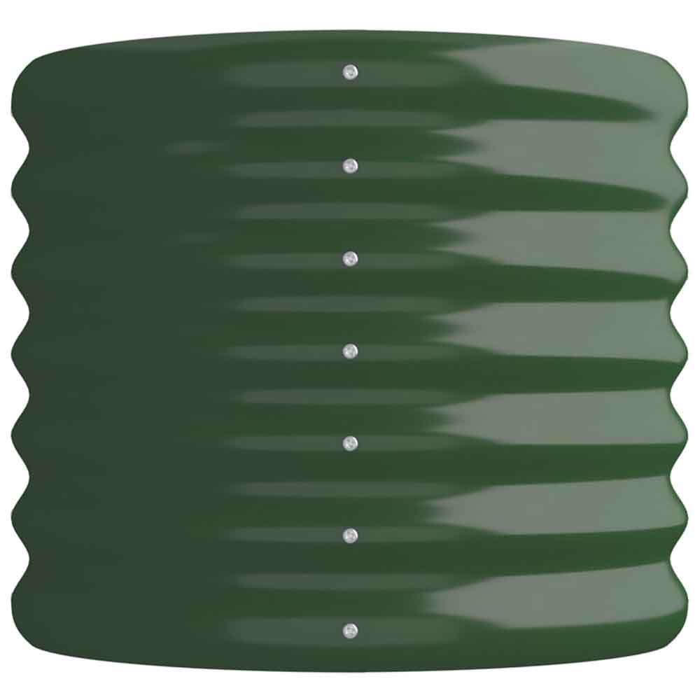 Modenza Oval 114 x 40 x 36cm Garden Galvanised Steel Planter in Green