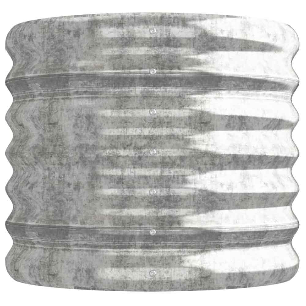 Modenza Oval 114 x 40 x 36cm Garden Galvanised Steel Planter in Silver