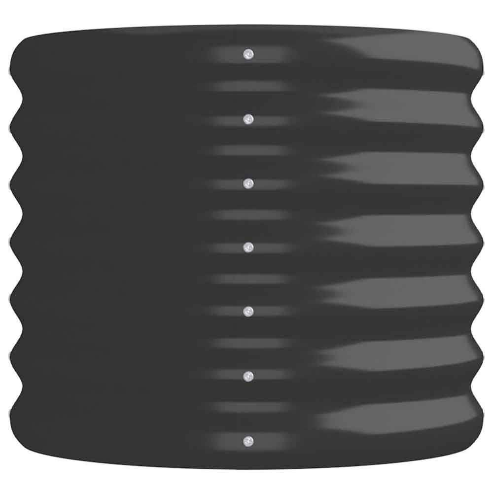 Modenza Oval 152 x 40 x 36cm Garden Galvanised Steel Planter in Anthracite
