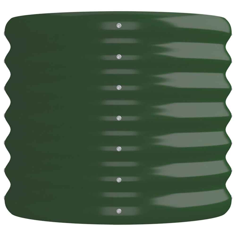 Modenza Oval 152 x 40 x 36cm Garden Galvanised Steel Planter in Green