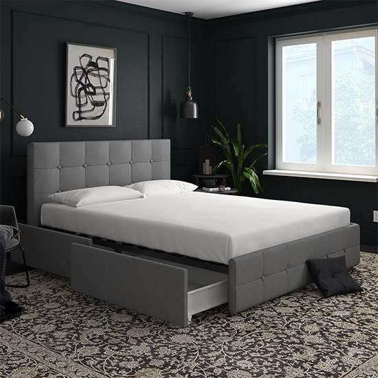 Modern Double Fabric Beds UK Sale