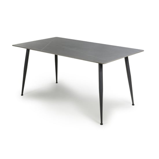 Modico Ceramic Dining Table 1.6m In Grey Granite Effect