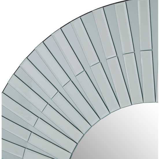 Moketa Elegant Flared Wall Mirror In Silver_3
