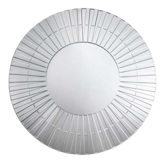 Read more about Moketa elegant flared wall mirror in silver