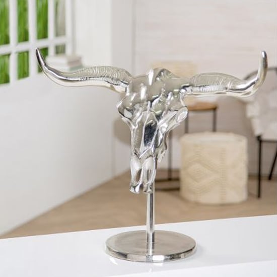 Product photograph of Moline Aluminium Object Sculpture Small In Silver from Furniture in Fashion