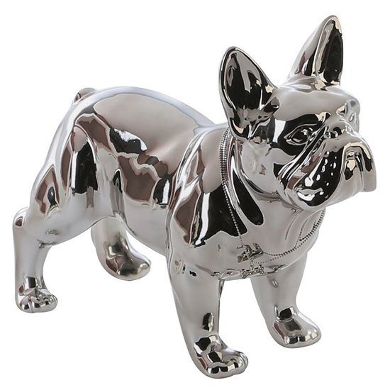 Product photograph of Moline Ceramics Bulli Sculpture In Silver from Furniture in Fashion