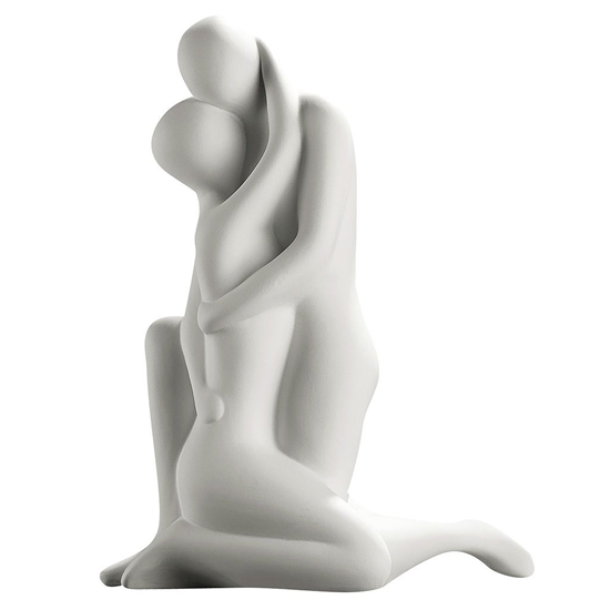 Moline Ceramics Couple You And Me Sculpture In White