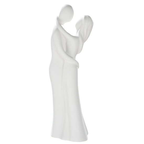 Moline Ceramics The Hug Sculpture In White