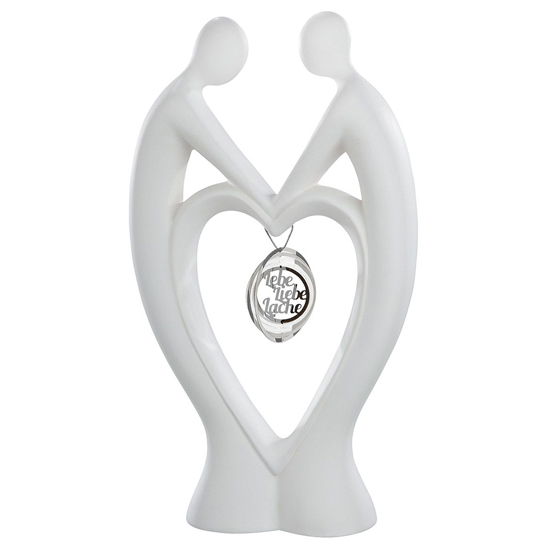 Read more about Moline ceramics francis couple hold me sculpture in white