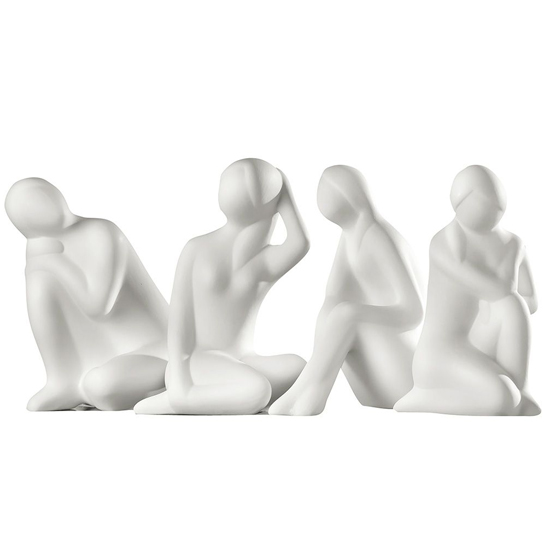 Madrid Ceramics Beauties Sculpture In White