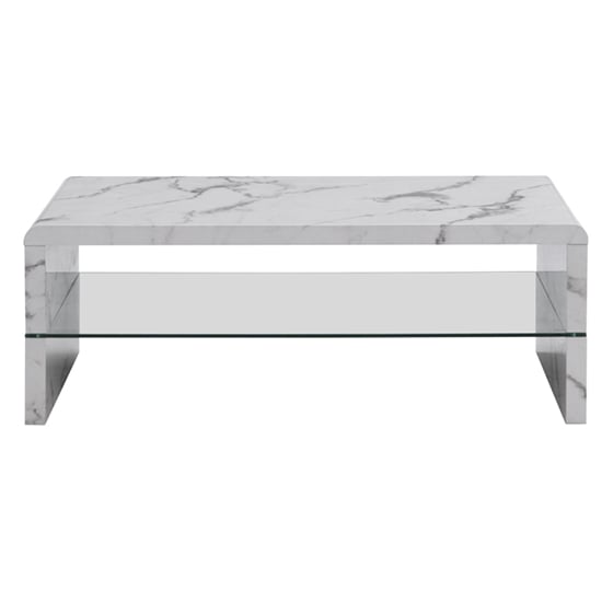 Momo High Gloss Coffee Table In Diva Marble Effect_5