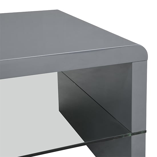 Momo High Gloss Coffee Table In Grey With Glass Undershelf_7