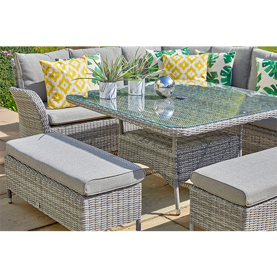 Meltan Outdoor Large Square Modular Dining Set In Pebble Grey_2