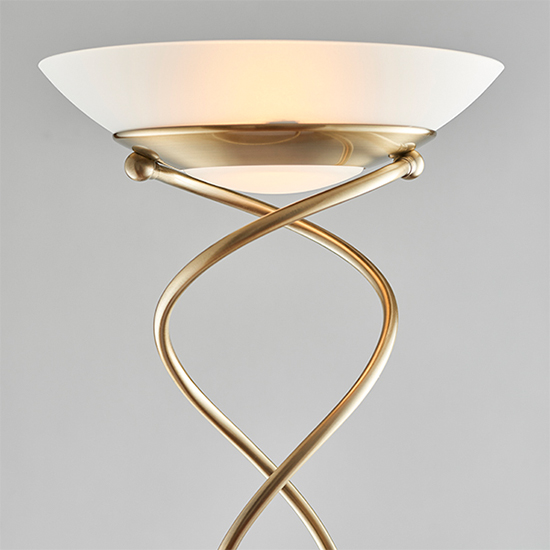 Monaco Mother And Child Task Floor Lamp In Antique Brass