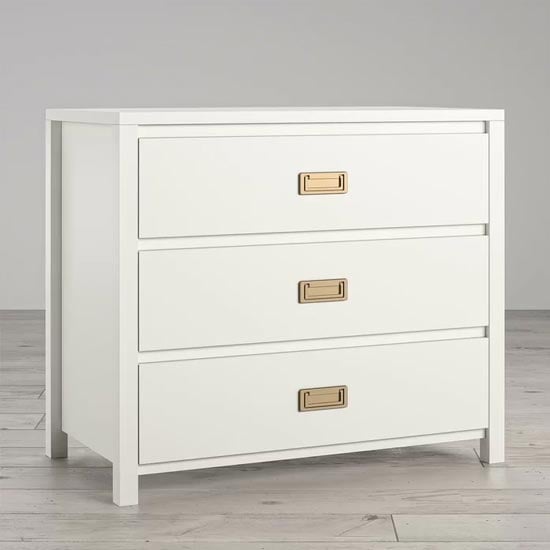Myddle Hill Haven Chest OF Drawers In White With 3 Drawers_3