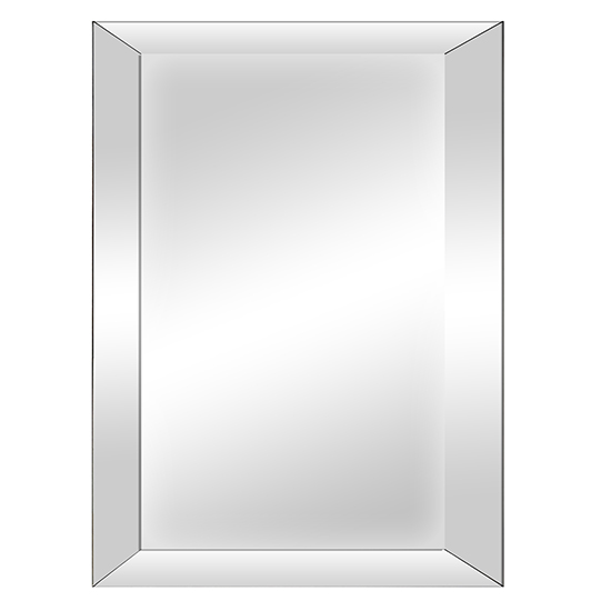 Moncton Small Bevelled Glass Bedroom Mirror In Grey Wash