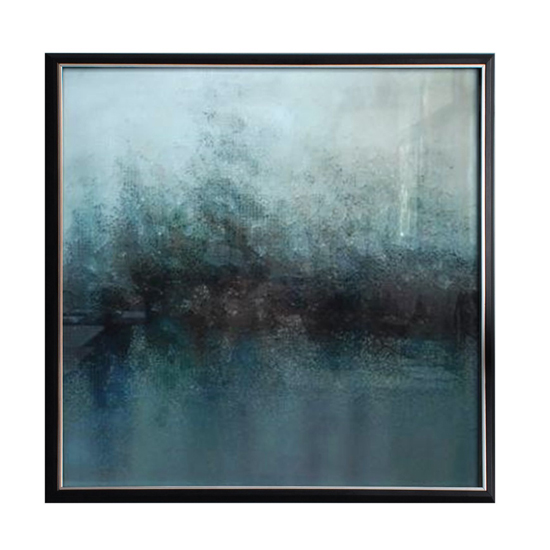 Monmouth Stylish Abstract Framed Wall Art In Blue Hues_2
