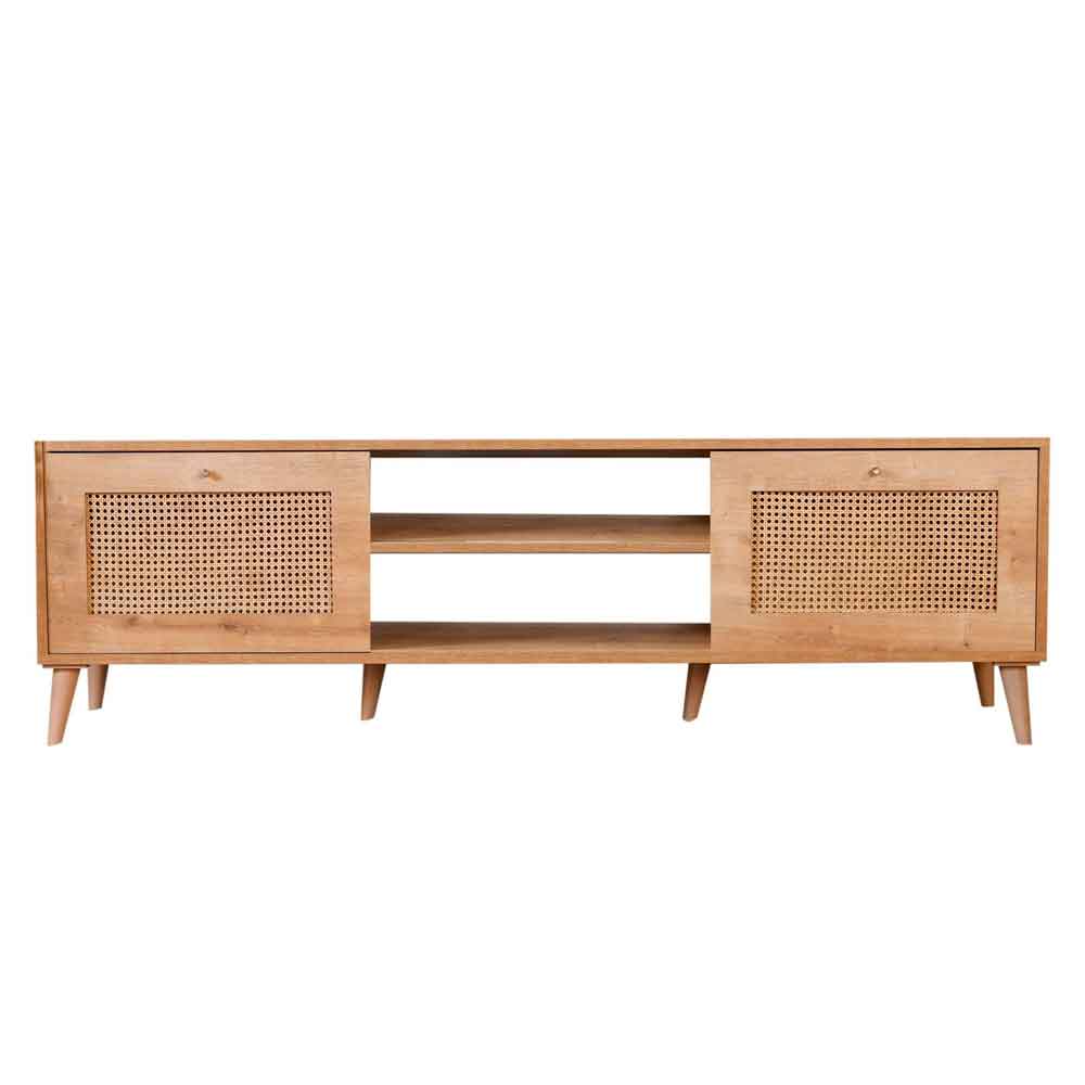 Montello Large Wooden TV Stand in Oak